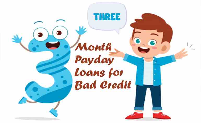 3-Month Payday Loans for Bad Credit in the USA