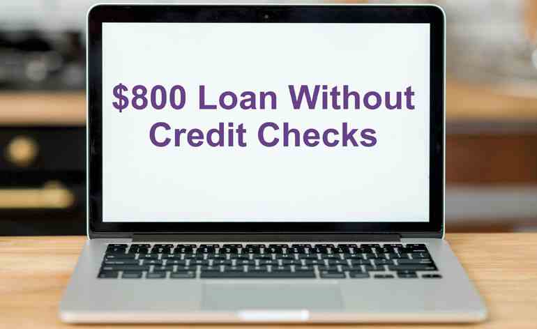Get an $800 Loan without Credit Checks in USA
